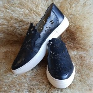 NBW/NIB Black Leather Seychelles Slip On